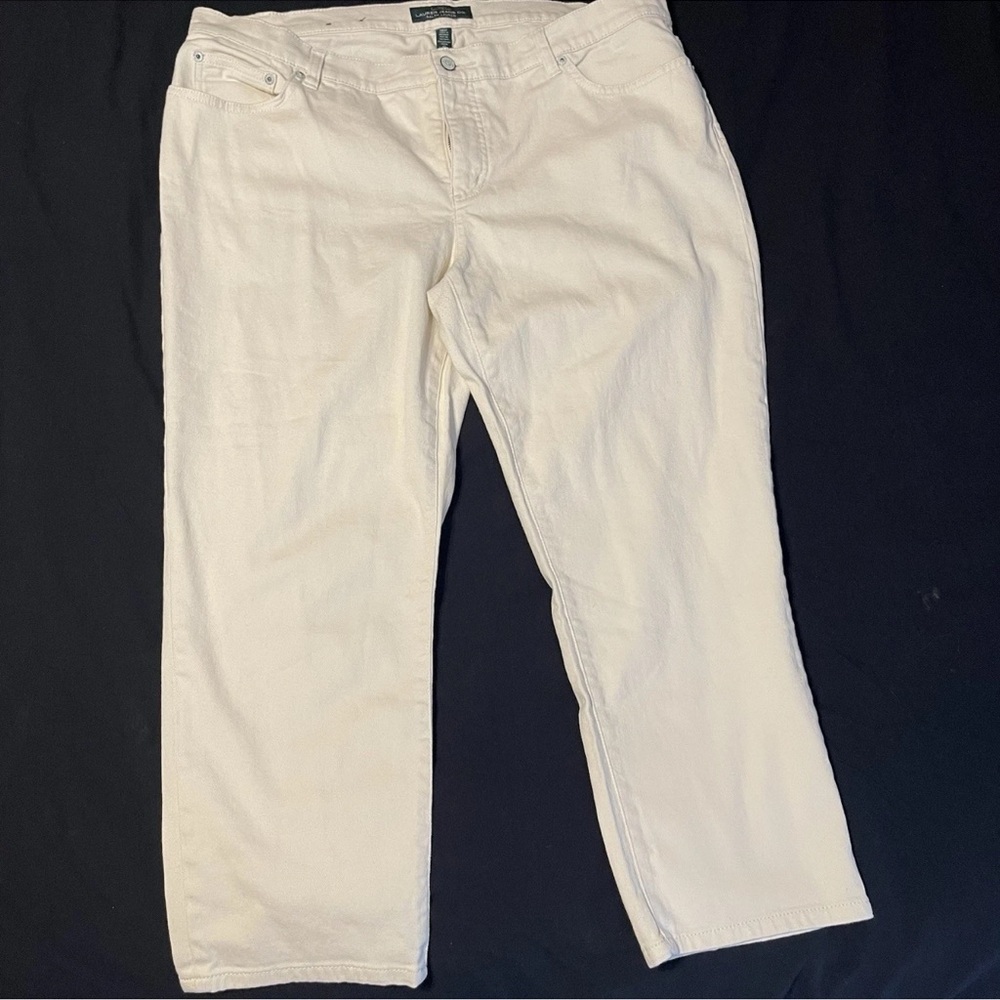 *PAIR*LRL Lauren Jeans Co Modern Straight Size 18W Black White - Picture 10 of 16